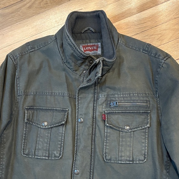 Men's Levi Dark Brown Jacket - Picture 2 of 8